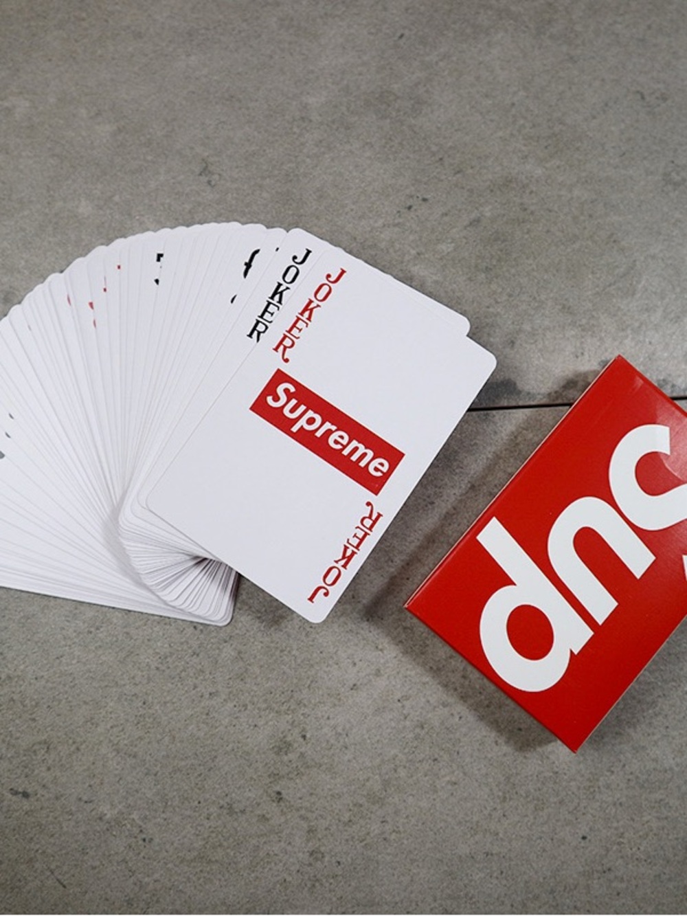 Supreme Red and White Playing Card Deck